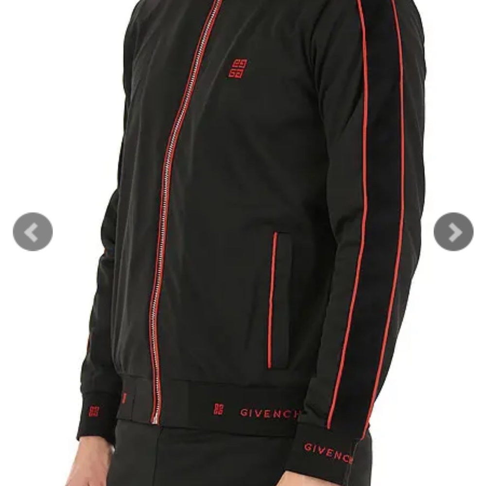 Givenchy Men's 4G Logo Track Jacket with Velvet - Picture 4 of 10